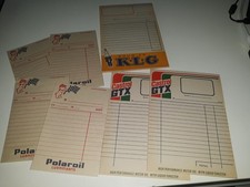 CARNETS  PUBLICITAIRES   CASTROL  gtx     KLG bougies   POLAROIL  lubrifiants