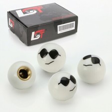 4x Bouchons De Valve Couvercle De Valve De Pneu Balle Souriante
