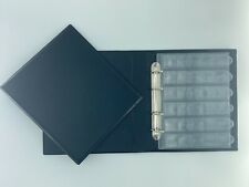 CLASSEUR ALBUM RELIURE - NOIR - AVEC 20 FEUILLES NUMISMATIQUES A TIRETTE !