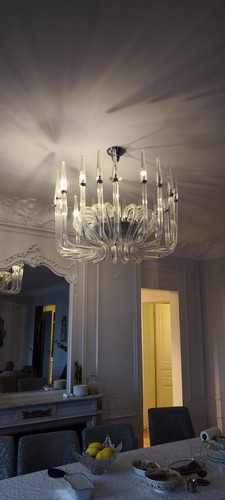 Lustre cristal murano - cristal,