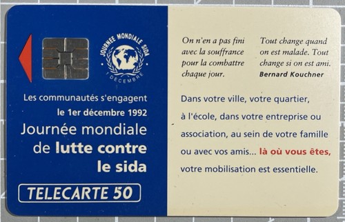 Télécarte sida journée - télécarte,