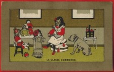 Carte Chromo-La classe commence-enfants-Chocolat d'annecy-R.111