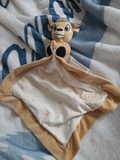 DOUDOU MOUCHOIR Disney Baby BAMBI BICHE FAON BEIGE MARRON FLEUR ROSE Tbe