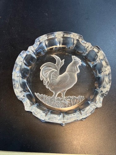 Cendrier coq verre - en,