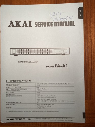 Akai aea equalizer original - aea-a1,