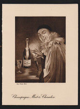 Ancien menu vierge Champagne