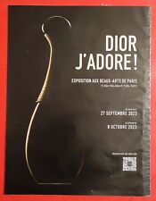 Publicité de presse: Parfum DIOR J'ADORE Exposition aux Beaux-Arts de Paris 2023