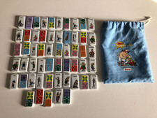 ❤️ lot de 55 dominos ASTERIX domino mania Auchan jeu + sac