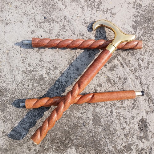 Canne marche bois manche - marche,