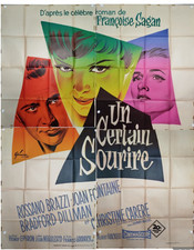 Affiche Ancienne Cinéma Originale Film un Certain Sourire Roman Sagan 