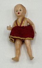 Mini poupée ou figurine en celluloïd - 6,5 cm - Années 1950/60 - TBE