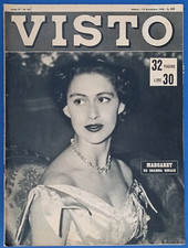 La Princesse Margaret De La Splendide Revue Hebdomadaire "Visto" Années 50-12204