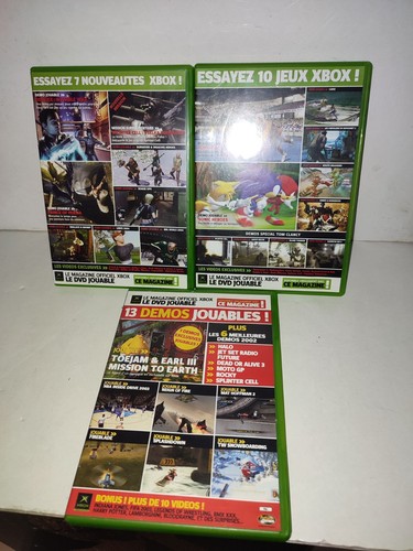 Lot xbox jeux demo - 3, cd