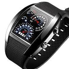 Boolavard® TM tableau de bord montre flash DEL compteur d'air militaire montre aéroportée