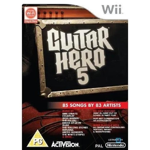 Jeu wii guitar - guitar, 5