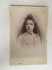 ANCIENNE PHOTOGRAPHIE CABINET CAYEZ A MALO LES BIANS PORTRAIT DE JEUNE FILLETTE