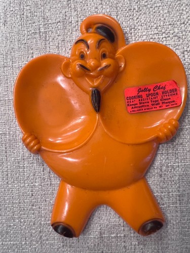 Vtg orange jolly chef double - vtg,