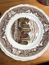 Set of 12 Vintage Porcelain Plates – Royal Swan & Arzberg Bavaria – Rustic Decor