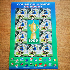 ⭐ FRANCE Bloc Feuillet COUPE DU MONDE DE RUGBY 1999 NEUF ! Timbre Poste ⭐