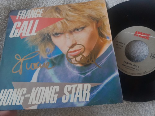 France gall autographe 45t - gall,