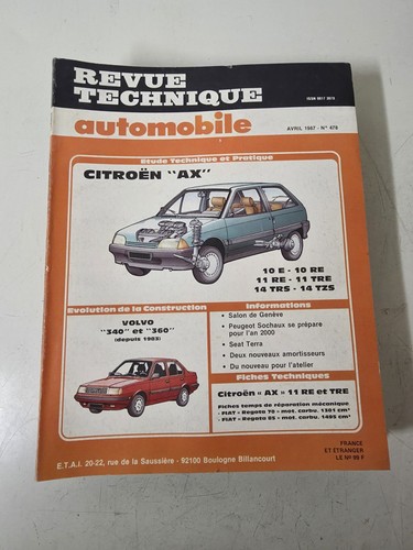 Revue technique automobile - revue,