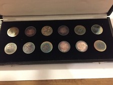 Coffret 12 Médailles argent