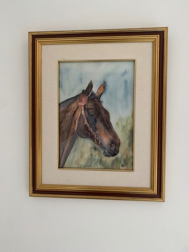 Aquarelle original tête - , de