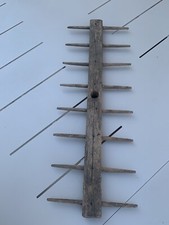 Grand Râteau Ancien En Bois Déco Jardinage Jardin Artisanat