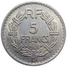 5 Francs LAVRILLIER 1946 C