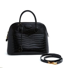 Hermès 2001 Sac Bolide 35 Precious Black Leather Golden HDW Bag strap Hermes