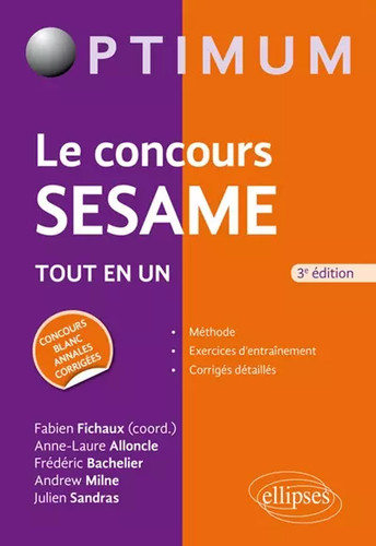 Concours sesame 3ed - le,