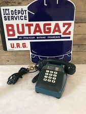 ? Ancien Téléphone SOCOTEL S63 Bleu à TOUCHES PTT 1985 - Vintage Décoration??