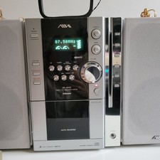 chaîne hifi vintage Aiwa grise complète En Parfait État de marche