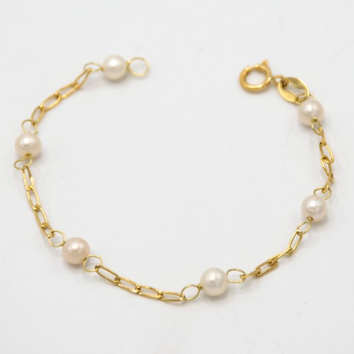 Bracelet bébé jaune 18 - bébé, or