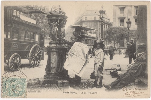 Cpa paris vecu fontaine - cpa,