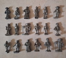 RARE - 18 Figurines des ROIS DE FRANCE  STARLUX en plomb - Bon état