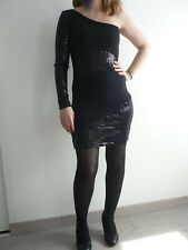 ROBE À SEQUINS MANCHES