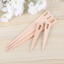  5 Pcs Wooden Stick Hand Loom Aiguille Tissage Aiguilles À Broder
