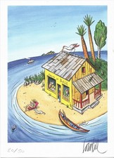 EX-LIBRIS CLICHY NUMEROTE ET SIGNE PAR LOUSTAL  NEUF