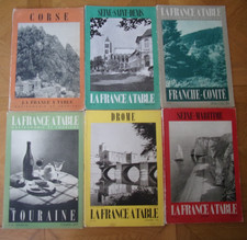 1 LOT 6 REVUES LA FRANCE A TABLE GASTRONOMIE ET TOURISME in 4 Broché BON ETAT