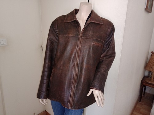 Vintage veste cuir - vintage, vieilli
