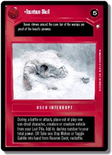 Tauntaun skull star wars - tauntaun, ccg
