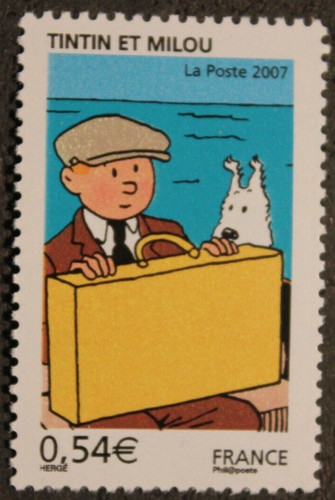 Timbre france tintin - timbre,