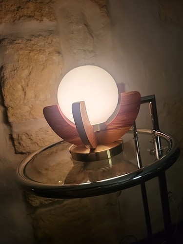 Lampe table bois - lampe, en
