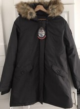 Parka Gris Fonçé Capuche