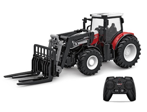Tracteur rouge avec fourche - avec,