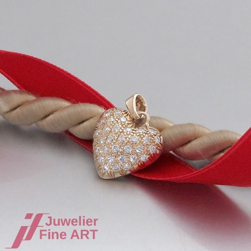Pendentif cœur brillant avec