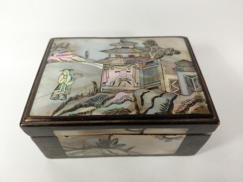 Boite asiatique bois noir - asiatique,