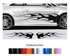 2 X FLAMMES FLAMING TUNING DRIFT HOT ROD RAT'S AUTOCOLLANT STICKER AUTO FA126