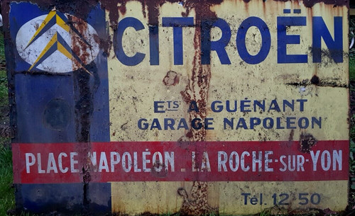 Grande plaque émaillée - grande,